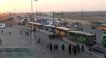 انتقال رایگان زائران اربعین از کربلا به مرز مهران/ عمود ۶۶۲ منتظر زائران برای بازگشت